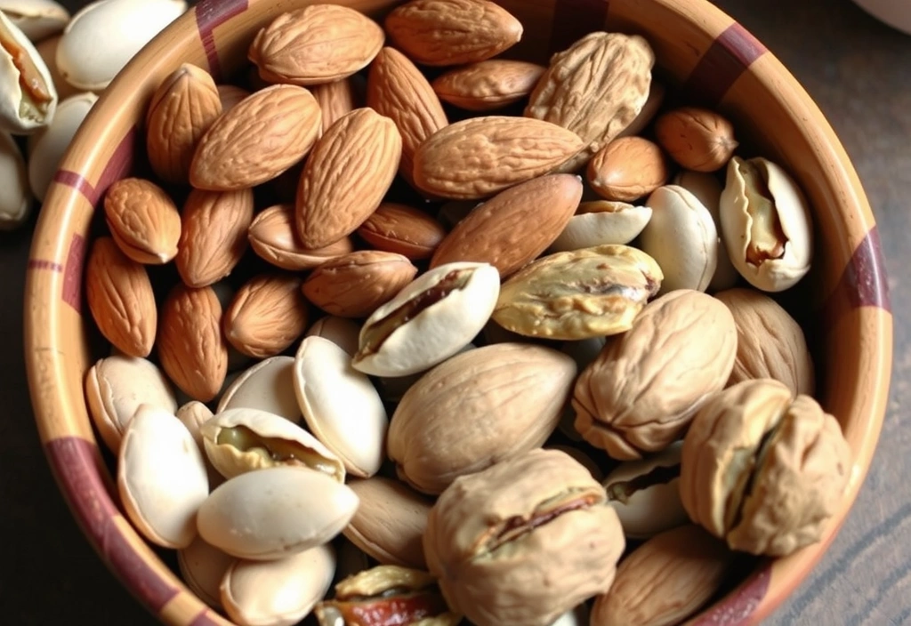 Vitamina E en frutos secos y semillas