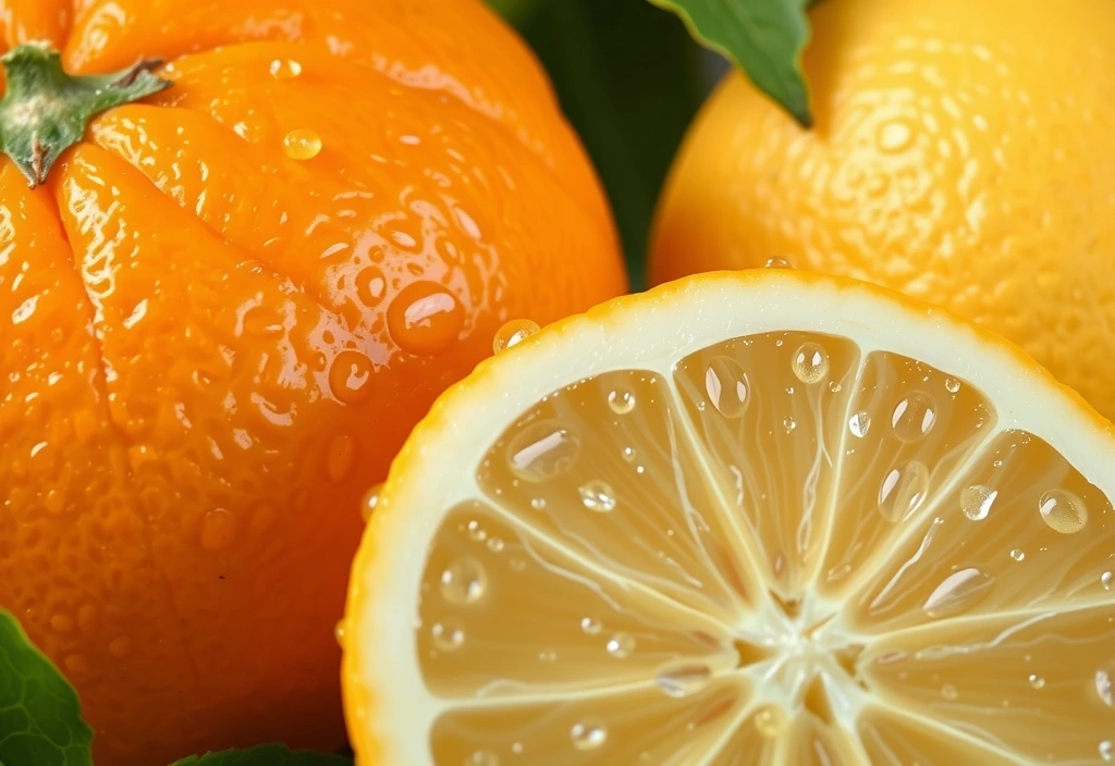 Vitamina C en frutas cítricas
